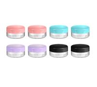 Arcjunys Lot de 8 petites boîtes de 10 g - Mini boîtes avec couvercle pour gloss à lèvres, cosmétiques, pommades, baumes à lèvres