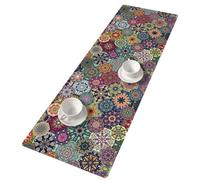 Arco Design Chemin de table en feutre avec motif - Écologique et facile d'entretien - En feutre avec impression de qualité supérieure - 95 x 33 cm - Valence