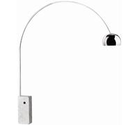 FLOS Lampadaire Arco – LED intégré, variateur – Marbre