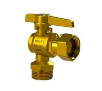 Arco - Robinet compteur eau - Robinet de compteur ACS équerre - PN 25 DN15 - Mâle 3/4" (20/27) Écrou libre 3/4" (20/27) - Arco