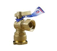 Arco - Robinet compteur eau - Robinet de compteur équerre ACS - PN 25 DN15 - PEHD Ø25 - Écrou libre 3/4" (20/27) -