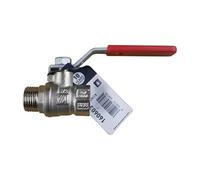 Arco - Vanne d'arrêt poignée plate - Vanne à sphère NILE VA25 ACS 1/2" (15/21) Mâle / Femelle (poignée plate rouge) -