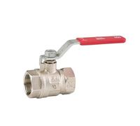 Arco - Vanne d'arrêt poignée plate - Vanne à sphère PN30 SENA ACS 1/2" (15/21) Femelle Femelle - Poignée plate rouge - Arco