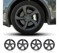 Arcoche 2025 2026 Model Y 19 Pouces Couvertures de Roues 4 Pcs Protecteur de Jante Hubcap Model Y Juniper Hubcaps Matériel ABS Couvertures de Roues Remplacement(Blade Style - Noir Mat)
