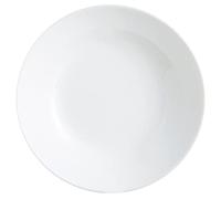Arcopal Zelie Lot de 12 assiettes creuses en verre opale extra résistant Blanc 20 cm