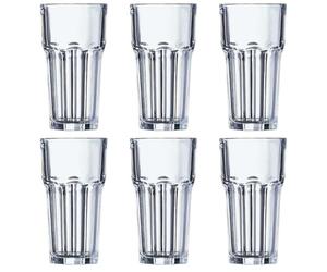Arcoroc ARC J2598 Granity Lot de 6 verres à long drink, verre transparent, 650 ml,