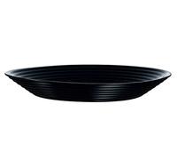 Arcoroc ARC L7610 Harena Assiette profonde en verre opale Noir 800 ml 23,5 cm
