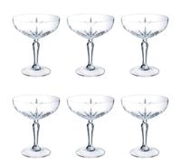 Arcoroc ARC P8796 Broadway Lot de 6 flûtes à champagne en verre transparent 250 ml