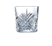 Arcoroc Broadway L7254 Lot de 6 verres en cristal taillés à l'ancienne Capacité 300 ml
