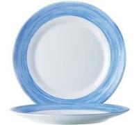 Arcoroc Brush Blue Ass Plat 23.5cm (lot de 6) Or G