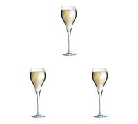 Arcoroc - Collection Brio - 6 flûtes à Champagne 16 cl - Transparence et résistance - Fabriquées en France - Emballage renforcé (Lot de 3)