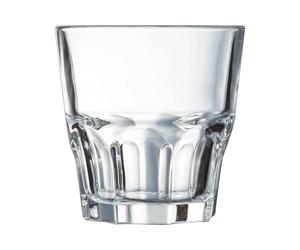 Arcoroc - Collection Granity - 6 verres bas 20 n verre trempé empilables - Design moderne, idéal pour cocktail - Fabriqués en France - Emballage renforcé, adapté à la vente en ligne