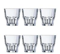 Arcoroc J2611 Gobelet Granity, Verre trempé, Transparent, 20 cl - Boite de 6 pièces