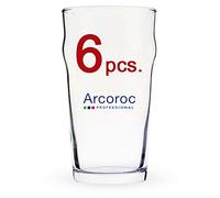 ARCOROC Nonic Pint Beer Glass 570 ML Set of 6