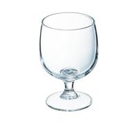 Arcoroc Verre à Vin Amélia 19 cl Lot de 6 | Verre trempé résistant aux chocs, verre à pied pour dégustation, compatible lave-vaisselle, fabriqué en France