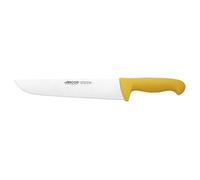 Arcos Couteau de boucher Série 2900 – 250 mm, lame en acier inoxydable, manche ergonomique jaune