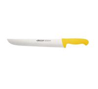 Arcos Couteau de chef Série 2900 NITRUM 35 cm – Acier inoxydable, Manche polypropylène jaune