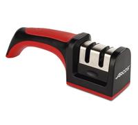 Arcos Aiguiseur professionnel pour couteaux – Poignée ergonomique – Céramique & carbone – Rouge/Noir