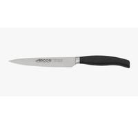 ARCOS Clara Couteau à Légumes Forgé Acier Inoxydable 130 mm | Couteau professionnel pour éplucher fruits et légumes. Manche ergonomique en POM. Série Clara. Noir.