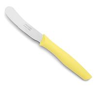 Arcos Nova - Couteau à beurre - Acier Inoxydable NITRUM 70 mm - Manche Polypropylène Jaune
