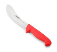 Arcos Couteau à peaux Prof 295422 – inox Nitrum, manche polypropylène rouge, lame 19 cm