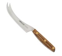 Arcos Serie Nordika - Couteau à fromage - Acier Inoxydable NITRUM - Lama de 125 mm de longueur - Manche en bois Ovengkol 100% naturel FSC - Emballage 100% recyclé