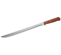 Arcos Couteau à Jambon en Acier Inoxydable 250 mm - Parfait pour une Coupe Précise du Jambon, Poignée Ergonomique en Polypropylène - Marron, Série Latina