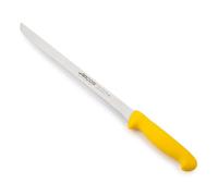 Arcos Séries 2900 - Couteau à Trancher Couteau à Jambon - Lame Acier Inoxydable Nitrum 280 mm - Manche Polypropylène Couleur Jaune