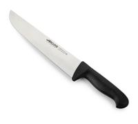 Arcos Couteau de boucher professionnel 2900 – Lame inox NITRUM 25 cm – Manche polypropylène noir