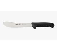 Arcos Couteau de Boucher 200 mm Lame Acier Inoxydable Nitrum. Couteau de Cuisine Professionnel pour Viande. Poisson et Légumes. Manche Ergonomique en Polyoxyméthylène. Série 2900. Couleur Noire