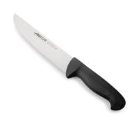 Arcos Couteau de Boucher en Acier Inoxydable Nitrum. Couteau de Cuisine Professionnel pour Viande. Poisson et Légumes. Manche Ergonomique en Polyoxyméthylène. Série 2900. Couleur Noire