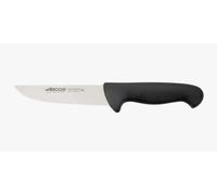 Arcos Couteau de Boucher en Acier Inoxydable Nitrum. Lame 160 mm. Couteau de Cuisine Professionnel pour Viande. Poisson et Légumes. Manche Ergonomique en Polyoxyméthylène. Série 2900. Couleur Noir