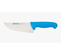 Arcos Séries 2900 - Couteau de Boucher Couteau à Steak - Lame Acier Inoxydable Nitrum 170 mm - Manche Polypropylène Couleur Bleu
