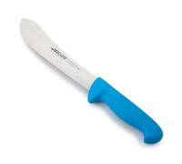 Arcos Couteau de Boucher Professionnel - Lame Acier Inoxydable NITRUM 20 cm - Coupe Précise et Durable - Manche Ergonomique Polypropylène Bleu - Série 2900