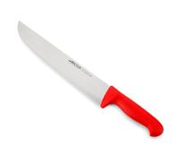 Arcos Couteau de Boucherie en Acier Nitrum - Couteau à Steak avec Manche en Polypropylène, Système d'Identification de Couleur pour Utilisation Prolongée - Rouge, Série 2900