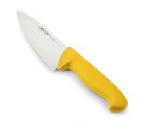 Arcos Couteau de Chef en Acier Inoxydable Nitrum 150 mm - Couteau de Cuisine Polyvalent Professionnel avec Poignée Ergonomique en Polypropylène - Jaune, Série 2900