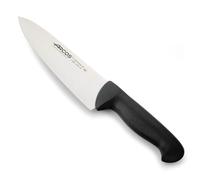 Arcos Couteau de chef Série 2900 – Acier inox Nitrum 20 cm, manche PP noir, identif. couleur