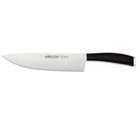 Arcos Couteau de Chef - Lame Inoxydable Nitrum 20 cm - Coupe Précise et Durable - Manche Résistant Polypropylène Noir - Série Tango