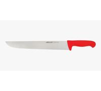 Arcos Couteau de Chef Professionnel - Lame Acier Inoxydable NITRUM 35 cm - Durabilité et Coupe Supérieure - Manche Polypropylène Rouge - Série 2900