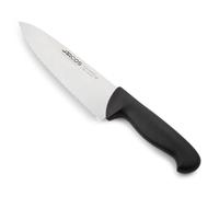 Arcos Couteau de Chef Professionnel - Lame Dentelée Acier Inoxydable NITRUM 20 cm - Manche Polypropylène Noir - Durabilité et Précision - Série 2900