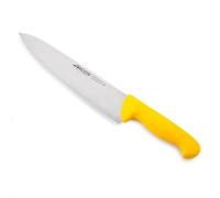 Arcos Séries 2900 - Couteau du Chef Couteau à Découper - Lame Kranté Acier Inoxydable Nitrum 250 mm - Manche Polypropylène Couleur Jaune