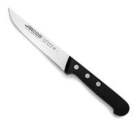 Arcos Couteau de Cuisine en Acier Inoxydable Nitrum avec Lame de 130 mm - Couteau Utilitaire Professionnel, Poignée Ergonomique en Polyoxyméthylène POM - Noir, Série Universelle