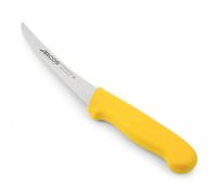 Arcos Couteau Désosseur Acier Inoxydable Nitrum 140 mm - Lame Fine pour Viande et Volaille, Manche Ergonomique Jaune, Série 2900