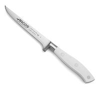 Arcos Couteau Désosseur Lame Acier Inoxydable Nitrum 130 mm. Couteau Professionnel pour Viande. Manche Ergonomique Polypropylène. Série Riviera Blanc