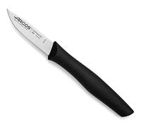 Arcos Couteau d'Office en Acier 70 mm - Manche Ergonomique en Polypropylène, Idéal pour Éplucher les Fruits et Légumes - Noir, Série Nova