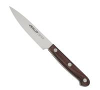 Arcos Couteau d'Office en Acier Inoxydable Nitrum 100 mm - Manche en Bois de Rose Brun, Idéal pour Éplucher les Fruits et Légumes - Marron, Série Atlantico