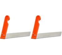 Arcos Couteaux de Poche Professionnels - Couteau de Poche - Lame Acier Inoxydable Nitrum 85 mm - Manche Polypropylène Couleur Orange (Lot de 2)