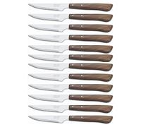 Arcos Couteaux de Table - Boîte 12 pièces Couteau à Steak Couteau de Table - Lame Acier Inoxydable Nitrum 105 mm - Manche Nylon Couleur Brun (12 pcs)