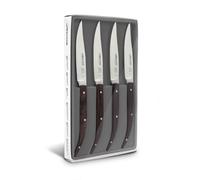 Arcos Couteaux de Table Chuleteros - Set 4 Pièces, Lame Acier Inoxydable NITRUM 110 mm, Manche Bois Palissandre, Idéal pour Viandes - Série C