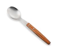 Arcos Couteaux de Table - Cuillère à Dessert - Acier Inoxydable 18/10 et 150 mm - Manche Bois Comprimé Couleur Brun